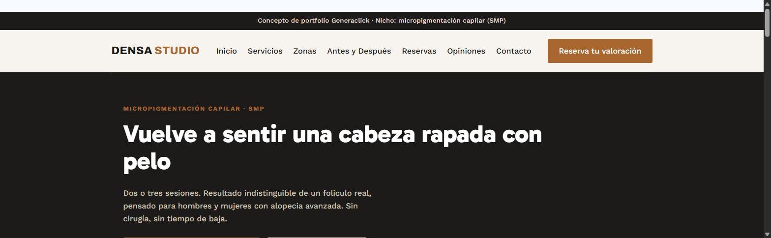 Diseño web para estudio de micropigmentación capilar